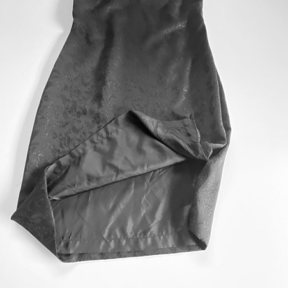 Jones New York One Shoulder Shimmer Damask Dress sz 10​​​​​​​​​ - Picture 3 of 10